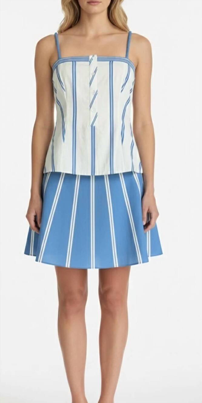 NEW ANNA CATE lillie mini dress in cloud ribbon stripe